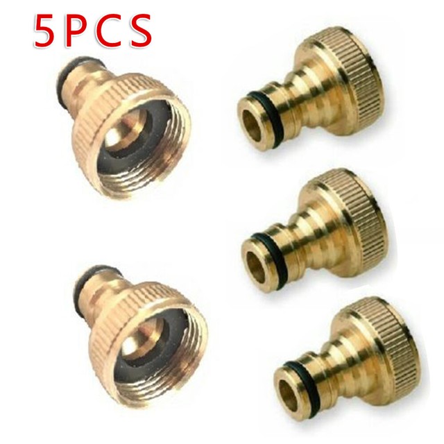 Hose To Sink Faucet Adapter Kit Connector Garden Water Brass Connect eBay