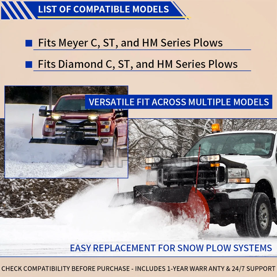 Paquete de 4 pernos de resorte de viaje para quitanieves Meyer 07017 1302010 09124 Foto 4 de 4