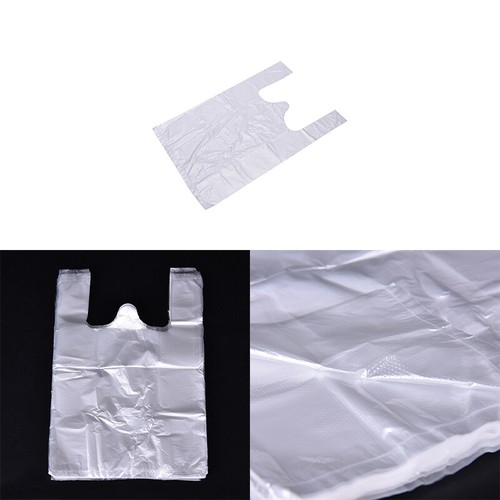 100 Design Plastic T-Shirt Retail Shopping Supermarket Bags Handles Packaging F* - Picture 10 of 12