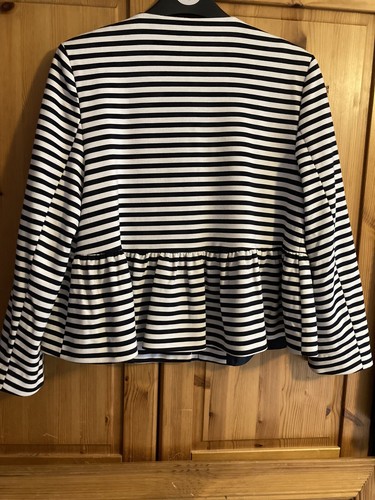 Topshop ladies Stripe Jacket 10 Uk - Picture 6 of 7