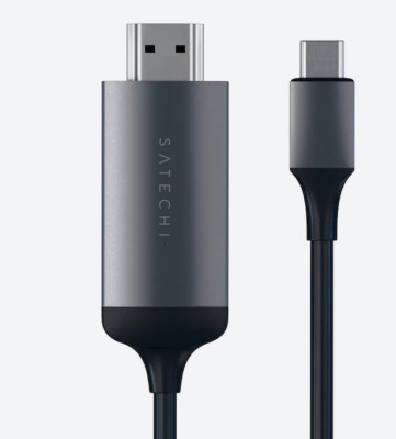 Satechi Aluminum Type-C to HDMI cable 4K @ 60Hz  ST-CHDMIM