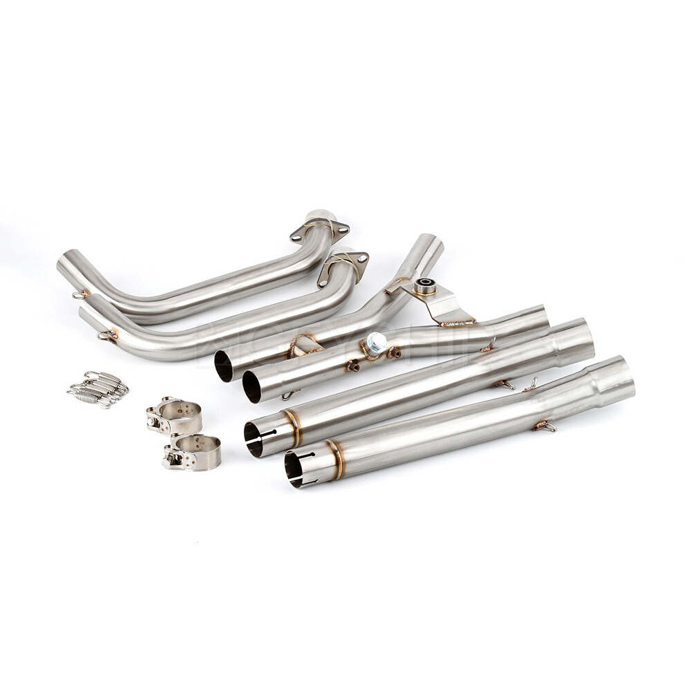 Motorcycle Exhaust Muffler Mid Link Pipe 51MM For Yamaha