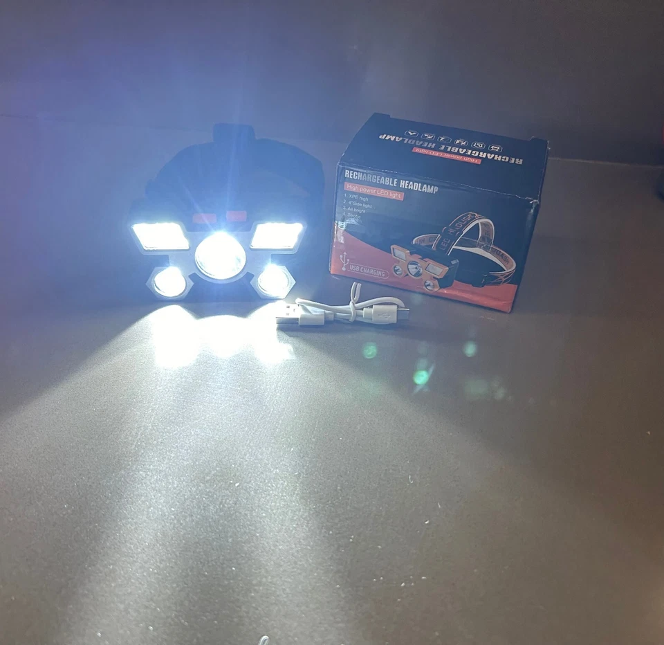 Linterna de cabeza con excelente calidad, 4 posiciones de luz diferentes  - Imagen 2 de 2