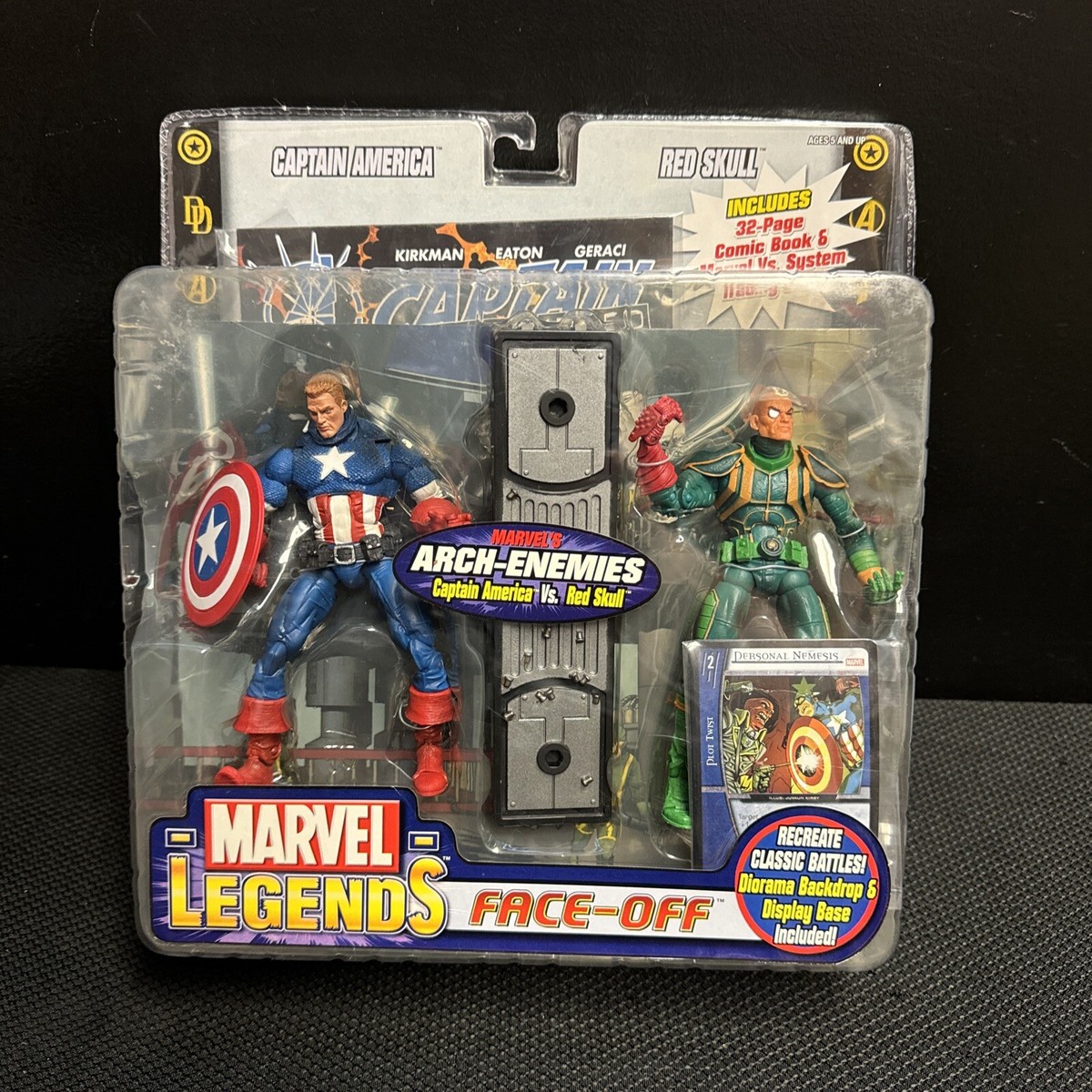 Marvel Legends Captain America vs. Red Skull Face Off w Comic | eBay