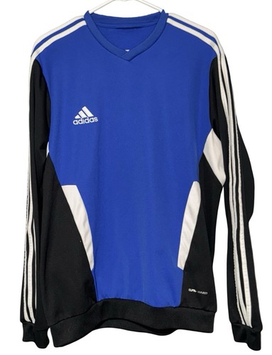 Vintage Adidas Spellout Crewneck Sweatshirt Baggy Fit Sz M ColorBlock Soccer