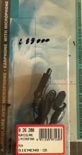 SIEMENS C25 HEADSET WITH MICROPHONE EARPHONES MOBILE PHONE CAR MOTORCYCLE
