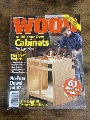 Vintage Issue 203 March 2011 WOOD Magazine Wodworking Home Improvement