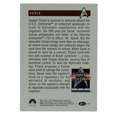STAR TREK THE NEXT GENERATION SAREK - Picture 2 of 2