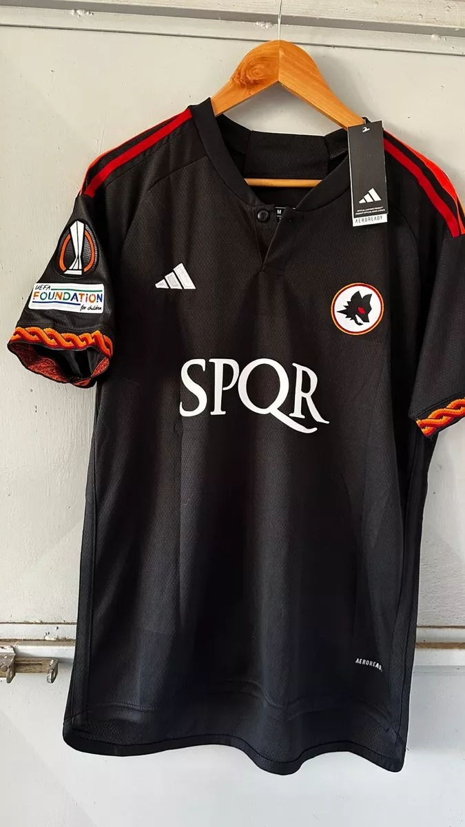 MAGLIA ADIDAS ROMA 23 24 21 DYBALA TERZA NERA EUROPA LEAGUE NUOVA