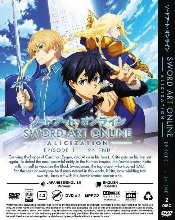 Sword Art Online Season 1-3 Complete Series Anime DVD [English Dubbed]