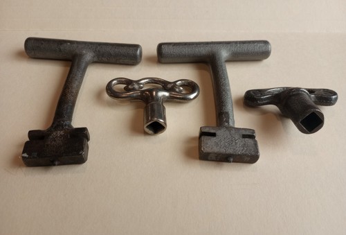 Vintage Menge 4 Bank Safe und quadratische Schlüssel für Kunsthandwerk Steampunk - Bild 2 von 4