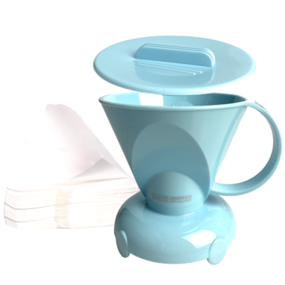 EAYY Coffee Dripper and Filters, Large 18 oz (Cloud) EAYY Coffee Dripper and Filters, Large 18 oz (Cloud)