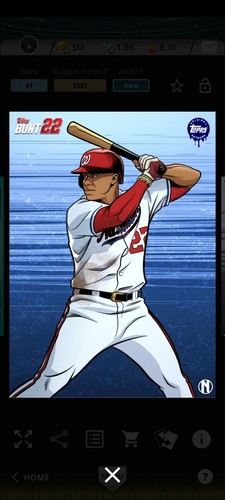Topps Bunt 2022 Original Artwork - Color Rare Juan Soto DIGITAL CARD - 第 1/1 張圖片