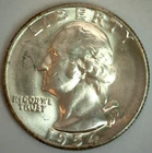 1954 S Washington Silver Quarter 25c US Coin San Francisco Mint Uncirculated