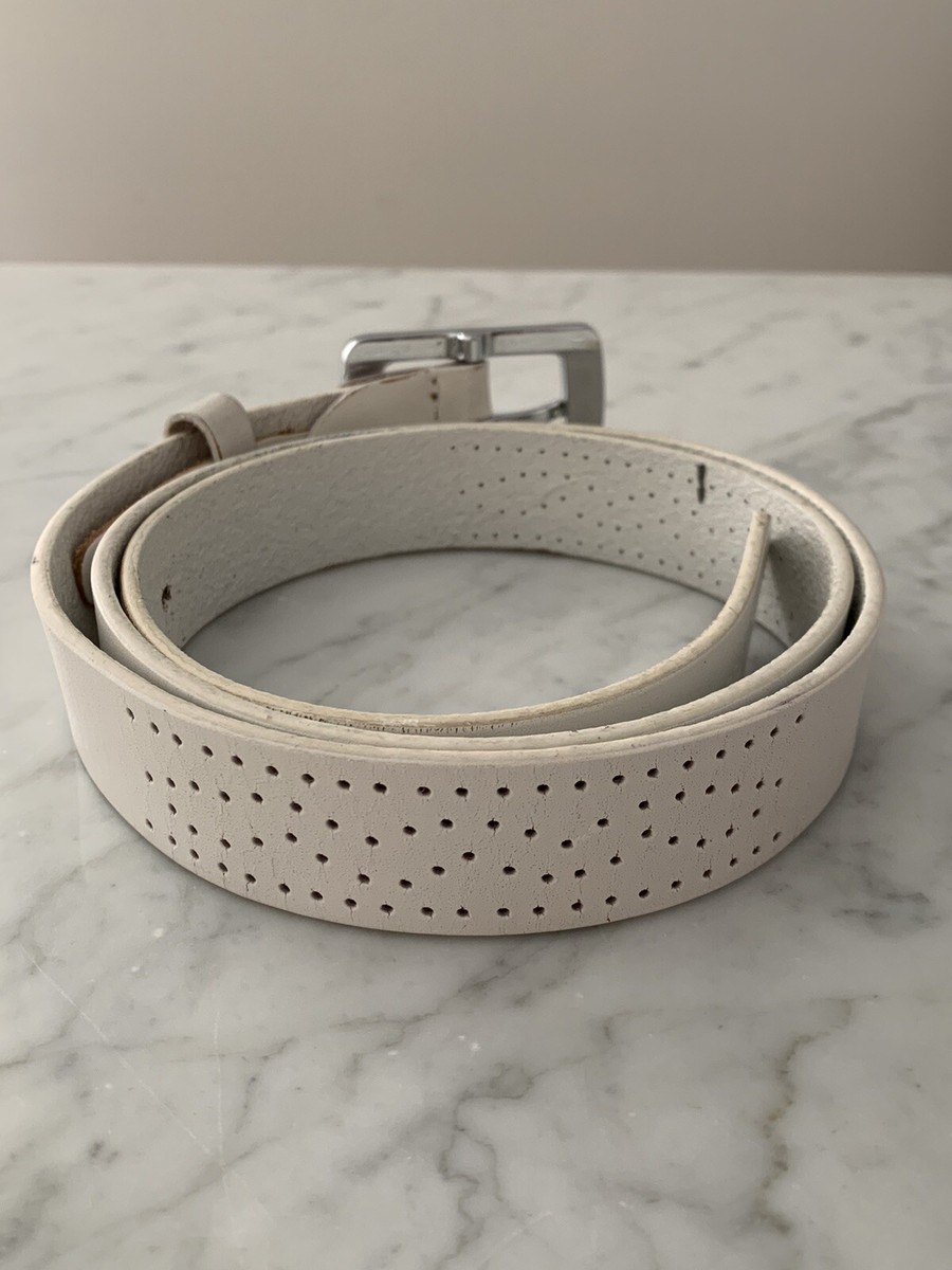 MISS SIXTY WHITE LEATHER BELT | eBay