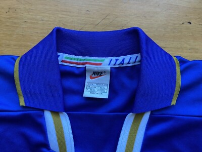 ITALY 1996 1997 HOME FOOTBALL SHIRT SOCCER JERSEY LONG SLEEVE NIKE