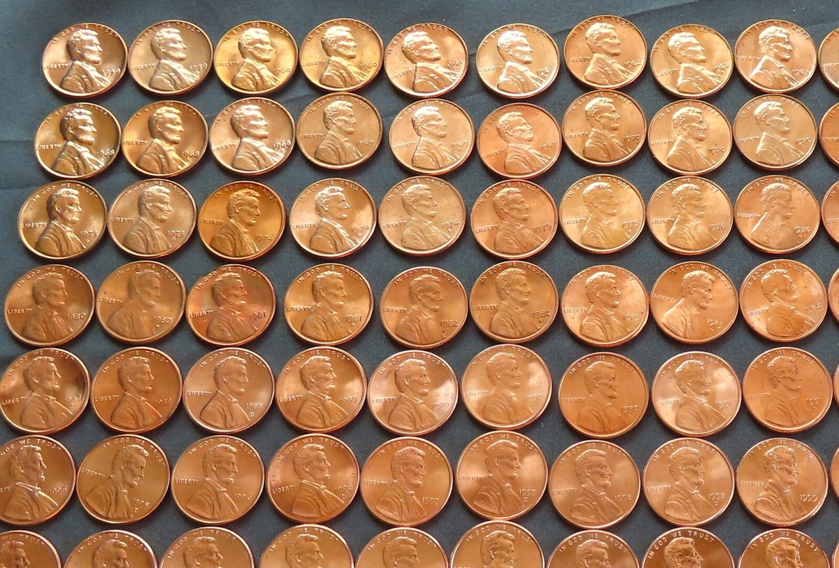 1959-2025 UNCIRCULATED LINCOLN CENT COLLECTION 144 COINS - P,D+S