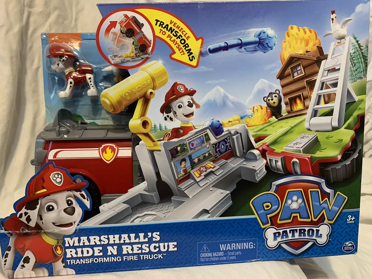 Paw patrol marshall ride n rescue new arrivals