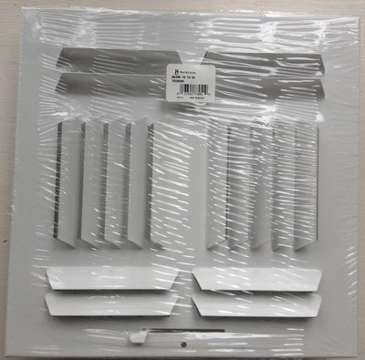 White 10x10 Four Way Deflection Wall Or Ceiling Register Ebay