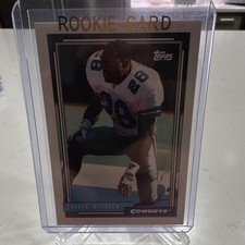 Topps 1992 Darren Woodson #727 Dallas Cowboys Rookie Base Set Football Card. rookie card picture