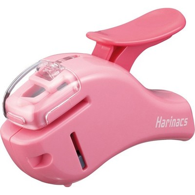 Kokuyo Stapleless Stapler, Harinacs Handheld Staple-Free, Up to 5 Sheets Pink 