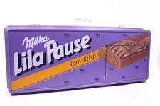 Original Milka Lila Pause Korn-Krisp Koffer Kühlfach Werbung Reklame L 72 cm