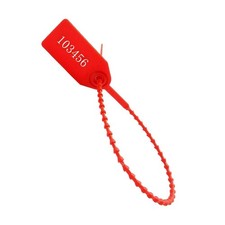 Plastic Security Tags Numbered Tamper Proof Seals Self Locking Zip Ties 9.84"...