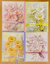 4 Stampin UP ViVi Stationary  find Joy everyday  Dry Embossed Raised Card Kit