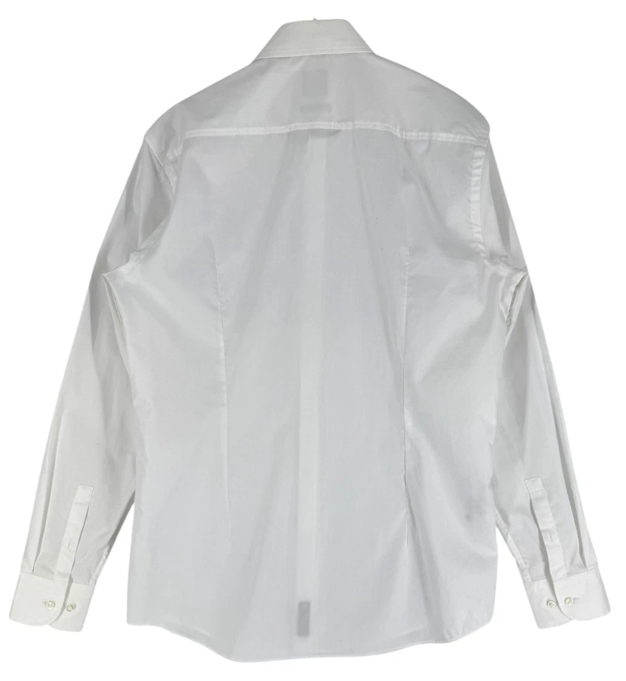 Hugo Boss Uomo H-Hank-Kent-C1-21 Slim Fit Casual Formale Taglia M - 39 15 1/2 - Immagine 2 di 4