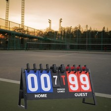 Tabellone segnapunti Flip, segnapunti leggero per baseball, pallavolo,