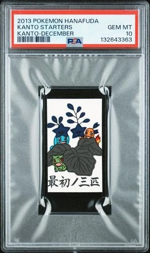 PSA 10 Charmander Squirtle Bulbasaur Hanafuda Kanto Starters Japanese Pokemon