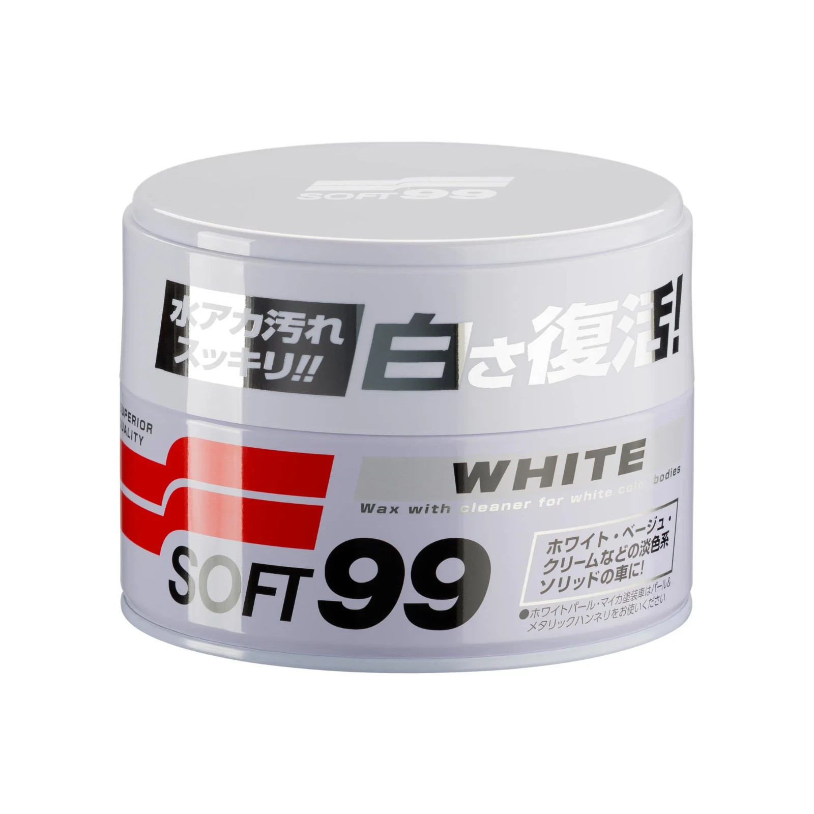 Soft99 White Car Wax Enhanced Shine 2 Months Protection 350g