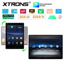 Pair 13.3" Android 16 Car Headrest Monitors QHD Touch Screen Rear Seat TV 2 32GB