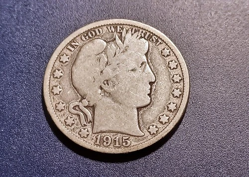 VG 1915-P Barber Half Dollar