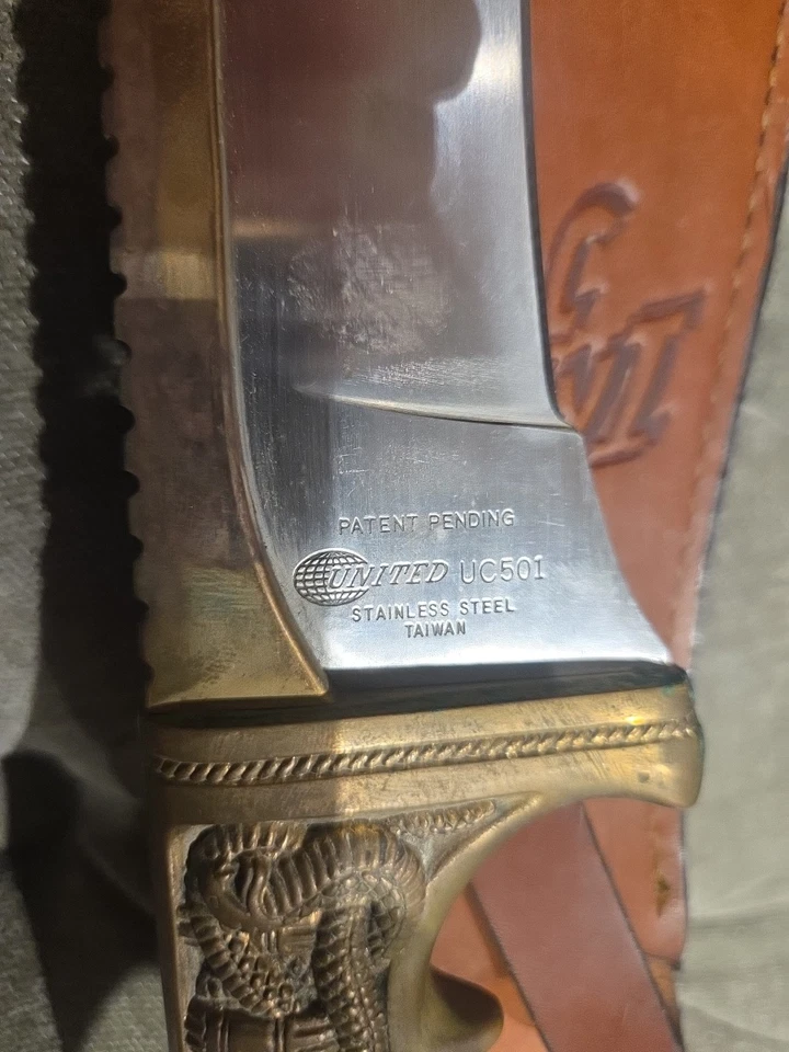 Cuchillo de colección United Cutlery Indiana Jones Khyber Bowie UC501 1989 con funda Foto 3 de 4