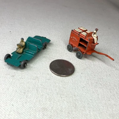 1950s Matchbox Lesney Diecast No 7a Horse Drawn Milk Float & No 39 Ford Part Lot - Image 1 of 4