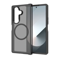 For Samsung Galaxy Z Fold 7 Phone Case Magnetic TPU Frame Acrylic Back Cover