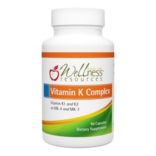 Vitamin K Complex Supplement - 600 mcg K2  1000 mcg K1 for Bone  Heart Health