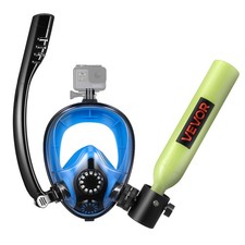 VEVOR Mini Scuba Tank 0.5L Portable Diving Lung Tank with Snorkel Mask 5-10 min