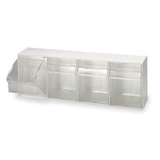 Quantum Storage Systems Qtb304iv Plastic Tip-Out Bin Ivory