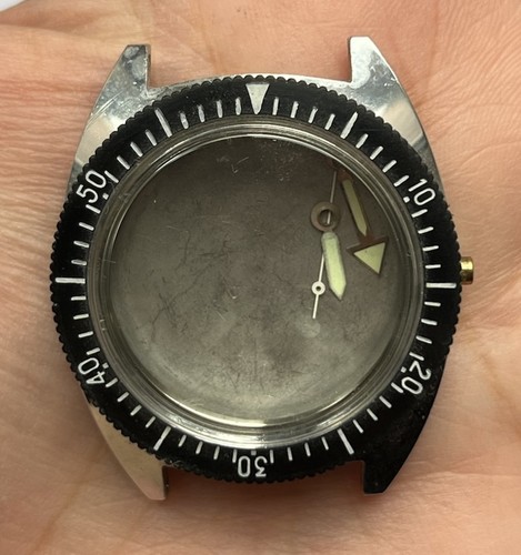 NOS BOITIER MONTRE DE PLONGEE + AIGUILLES @ LUNETTE @ DIVING CASE WATCH 36,4 MM - Photo 3/10