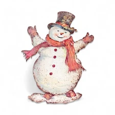 Happy Snowman Metal Dummy Board