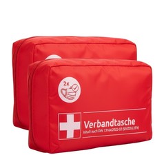 FLINKO 2x KFZ Verbandstasche 2026 Auto Verbandskasten nach aktueller Norm