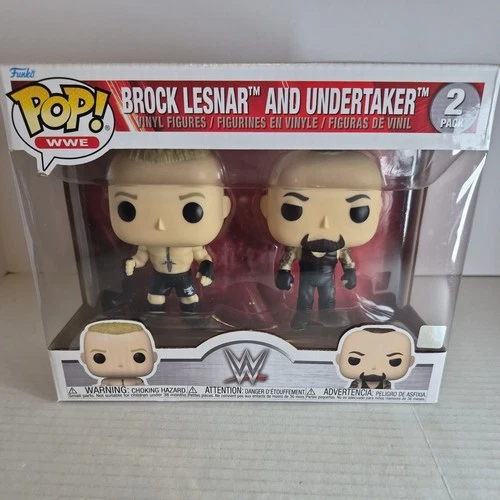 Funko Pop! WWE Brock Lesnar and Undertaker 2 Pack Ufc Wrestling Figure New