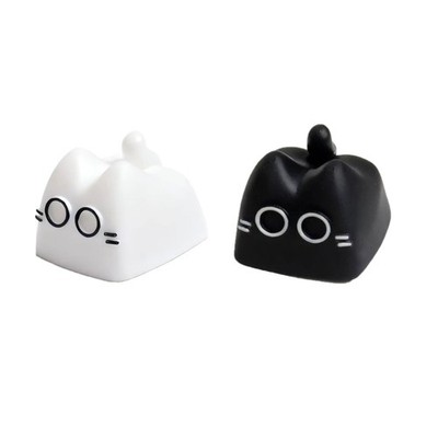 Resin Keycap with Delicate Cats Tail Design For Typing Enthusiasts