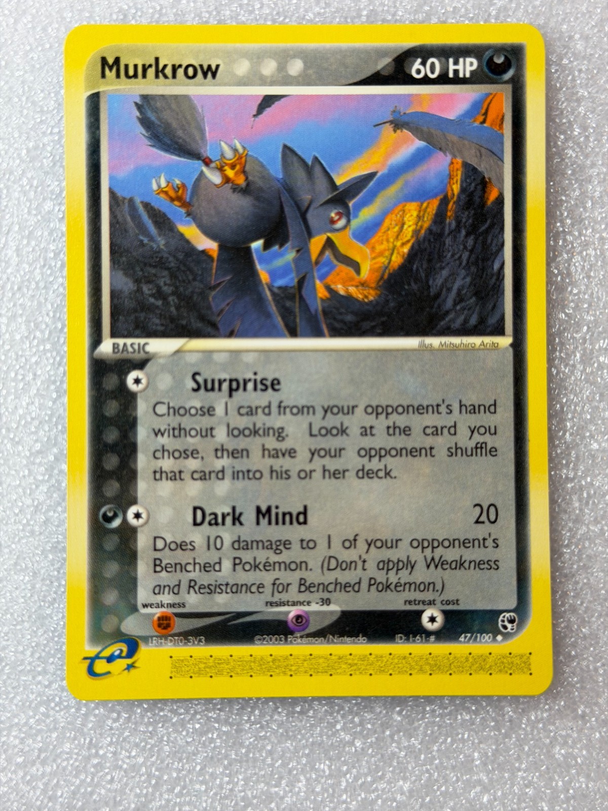 Murkrow 47/100 EX Sandstorm Regular