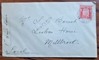 Jersey 1941 1d Arms FDC cancelled Millbrook sub post office
