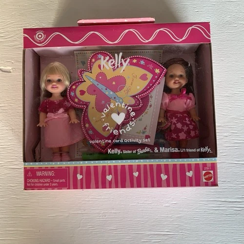 Vintage Barbie Family Kelly and Marissa Valentine Card Friends 2000