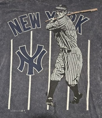 Vintage New York Yankees Baseball Graphic T Shirt Men's XL 90s Nutmeg