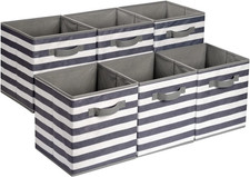 Collapsible Fabric Storage Bins with Handles, Cube Organizer for Organizing, 13"